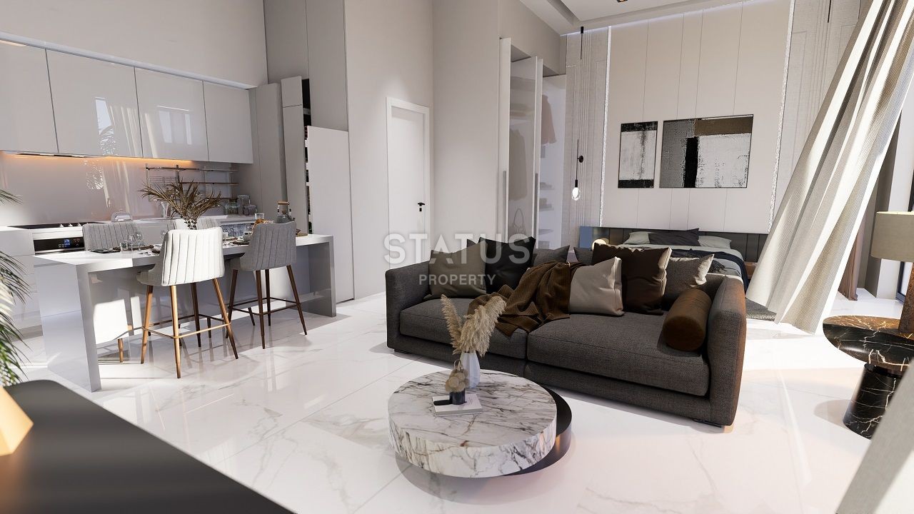 Квартира 1+1 (53 м2) с палисадником  в новом и  роскошном комплексе в Эсентепе фото 15