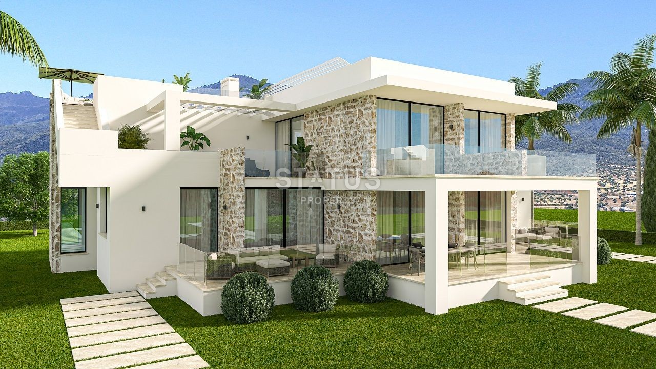 Three-room apartment of 89 m2 with a front garden in a new and luxurious complex in Esentepe фото 4