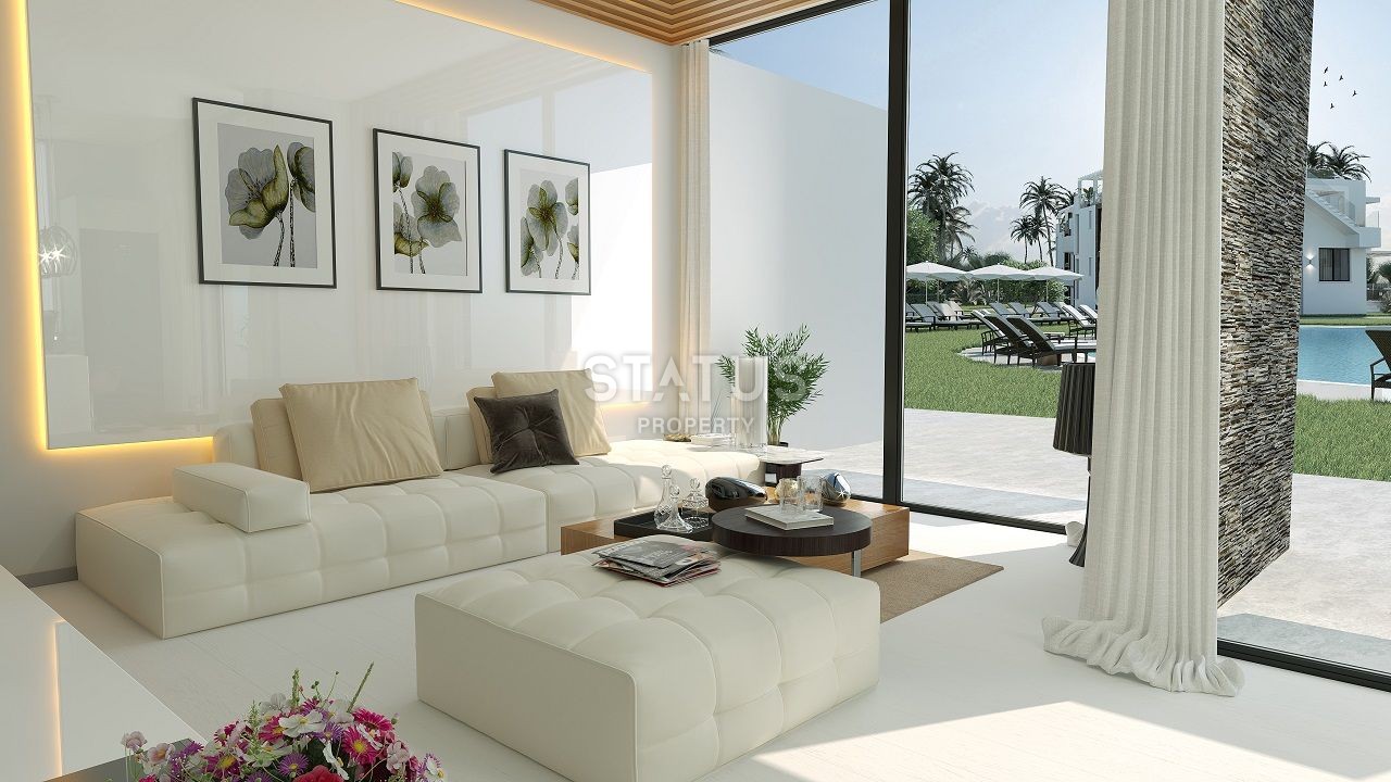 Three-room apartment of 89 m2 with a front garden in a new and luxurious complex in Esentepe фото 5