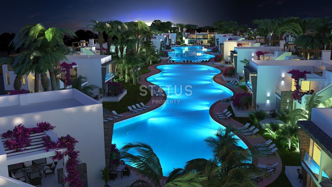 Three-room apartment of 89 m2 with a front garden in a new and luxurious complex in Esentepe фото 42