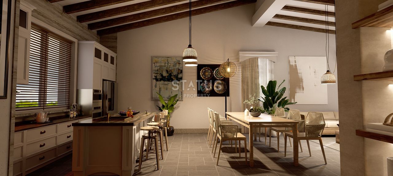 Бунгало 3+1 (187 м2) с бассейном в новом комплексе в Эсентепе фото 12