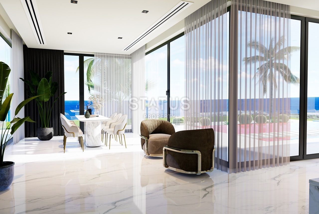 Villa 4+1 ( 382 m2) with a pool on the beach in Esentepe фото 10