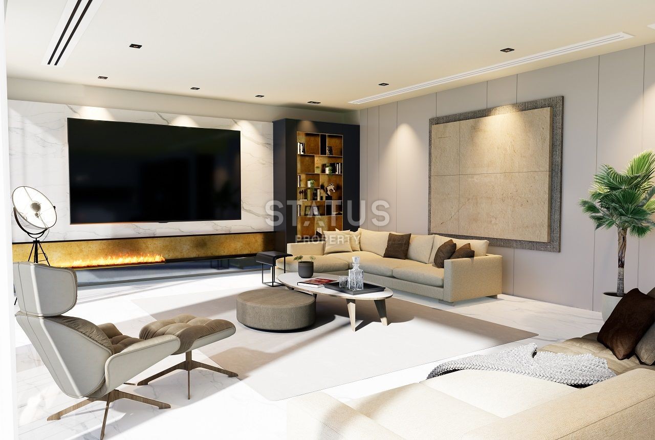 Villa 4+1 ( 382 m2) with a pool on the beach in Esentepe фото 11