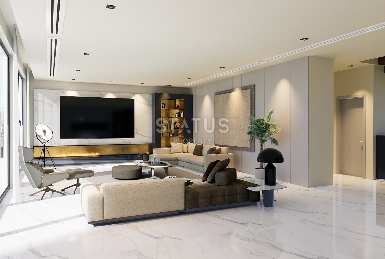 Villa 4+1 ( 382 m2) with a pool on the beach in Esentepe фото 15