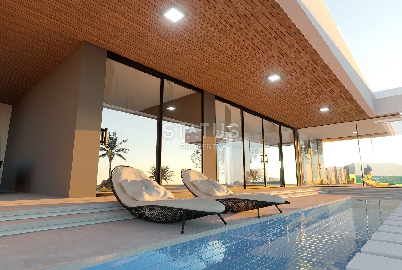 Villa 4+1 ( 382 m2) with a pool on the beach in Esentepe фото 20