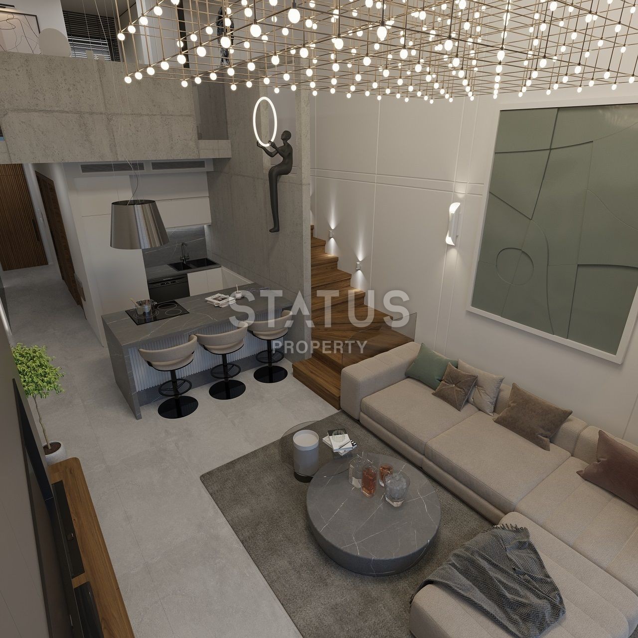 Квартира 2+1 Penthouse 80 м2 c большой террасой на крыше 53 м2 в Эсентепе фото 32