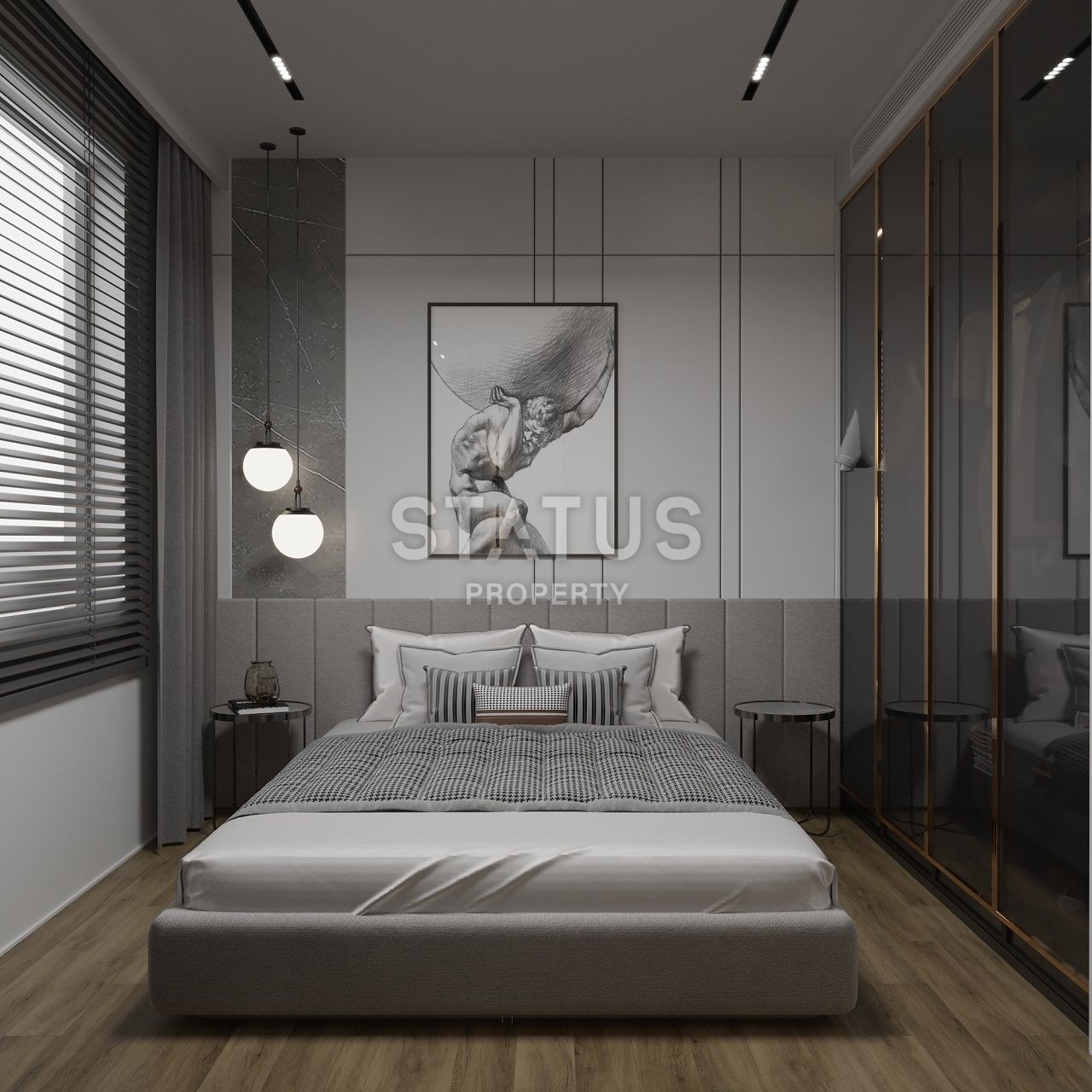 Квартира 2+1 Penthouse 80 м2 c большой террасой на крыше 53 м2 в Эсентепе фото 36