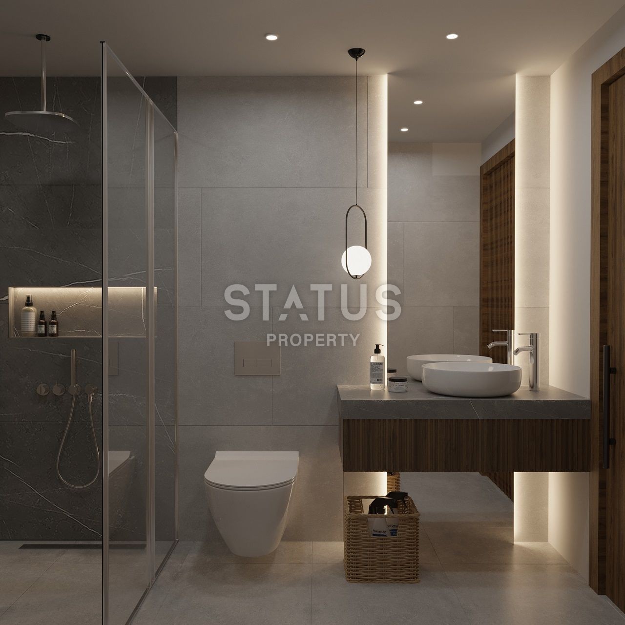 Квартира 2+1 Penthouse 80 м2 c большой террасой на крыше 53 м2 в Эсентепе фото 38