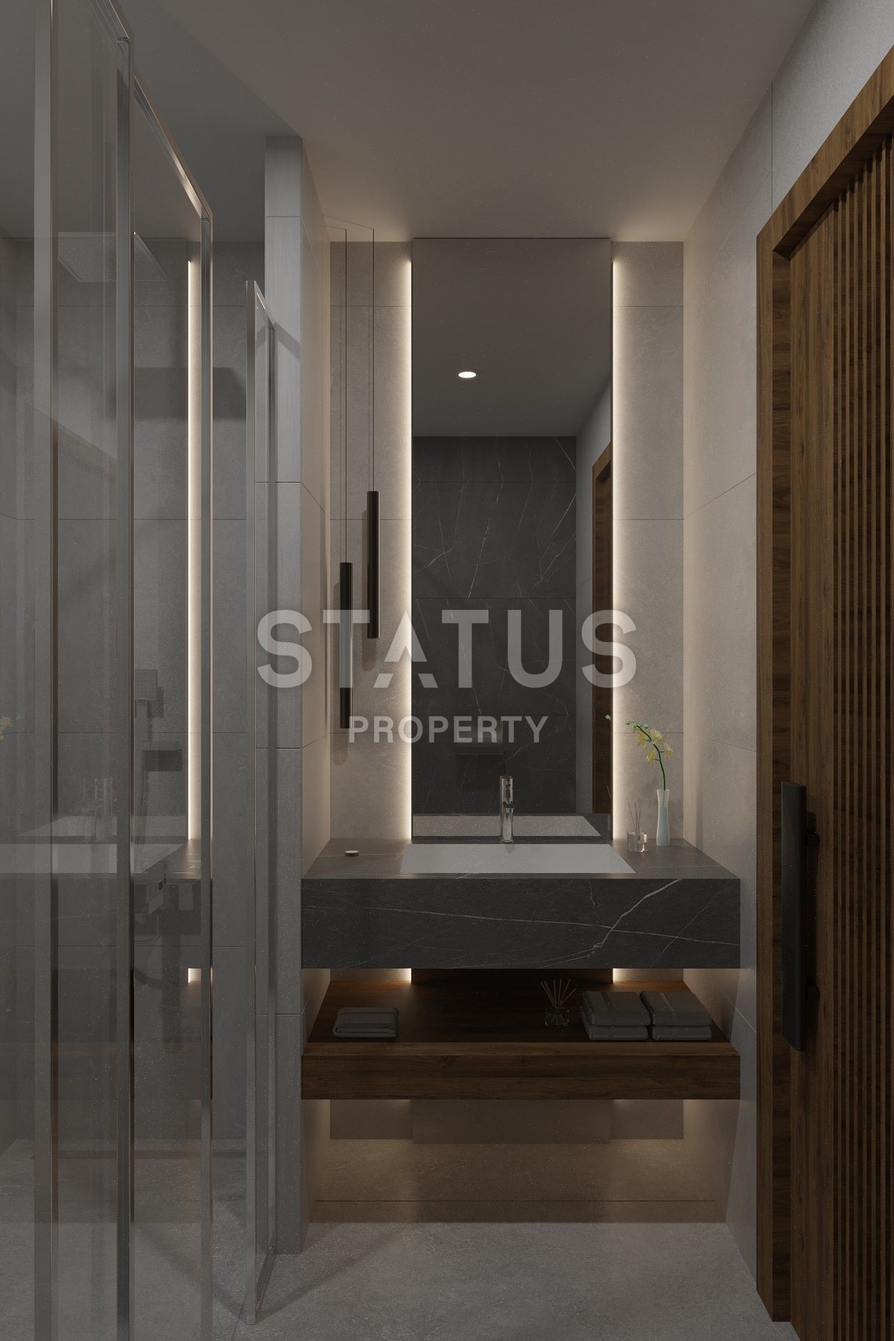 Квартира 2+1 Penthouse 80 м2 c большой террасой на крыше 53 м2 в Эсентепе фото 42