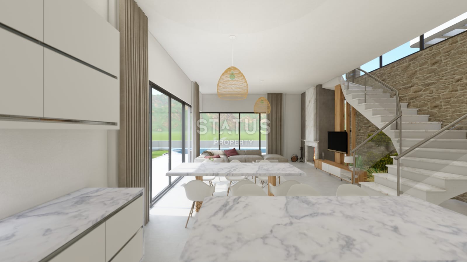 Современная вилла 4+1 (335 м?) в новом комплексе в Лапте фото 14