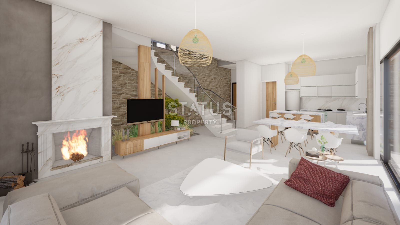 Современная вилла 4+1 (335 м?) в новом комплексе в Лапте фото 15