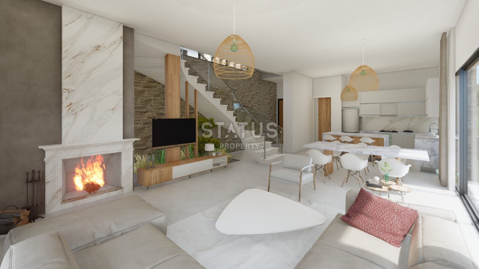 Современная вилла 4+1 (335 м?) в новом комплексе в Лапте фото 17