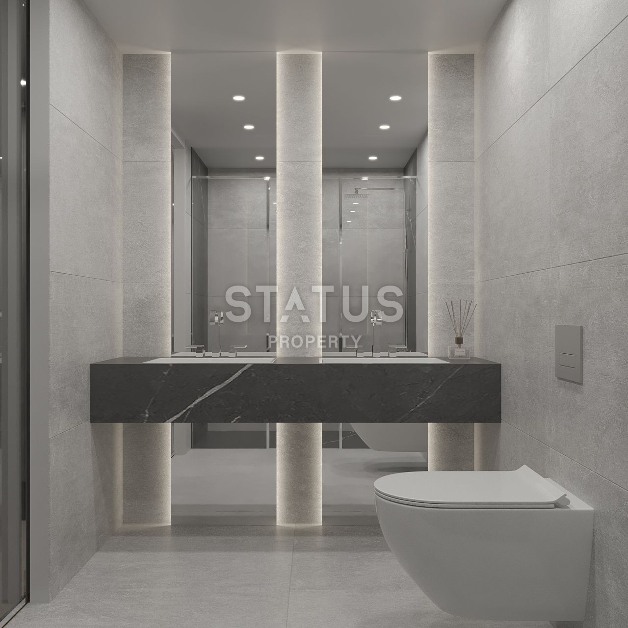 Villa Luxuru 4+1 (273 m2) on the first coastline in Esentepe фото 24