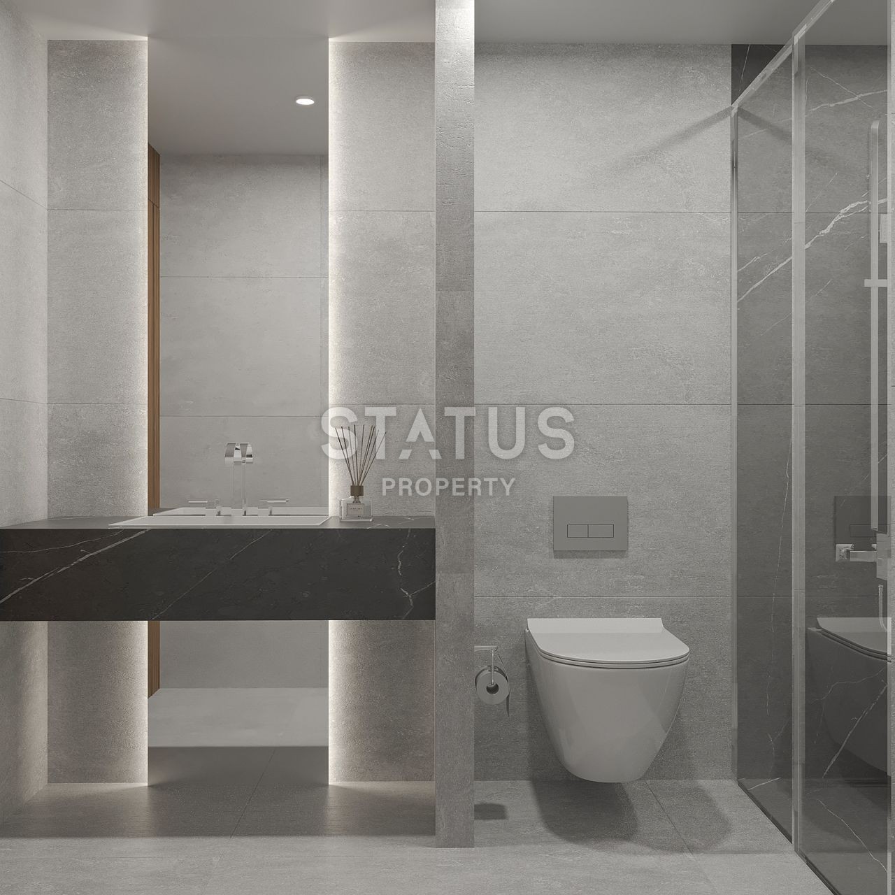 Villa Luxuru 4+1 (273 m2) on the first coastline in Esentepe фото 36