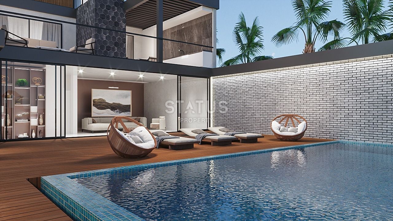 Вилла 3+2 (390 м?)  с бассейном 45 м? в Искеле фото 7