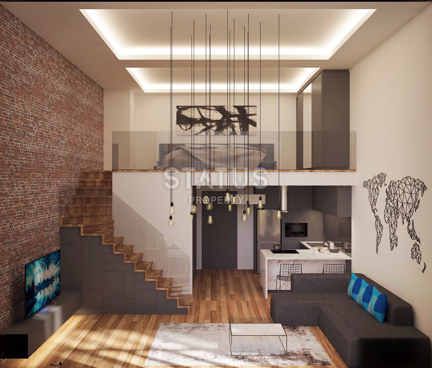 Apartment Loft 52 m? with a terrace of 12 m? in Famagusta фото 5