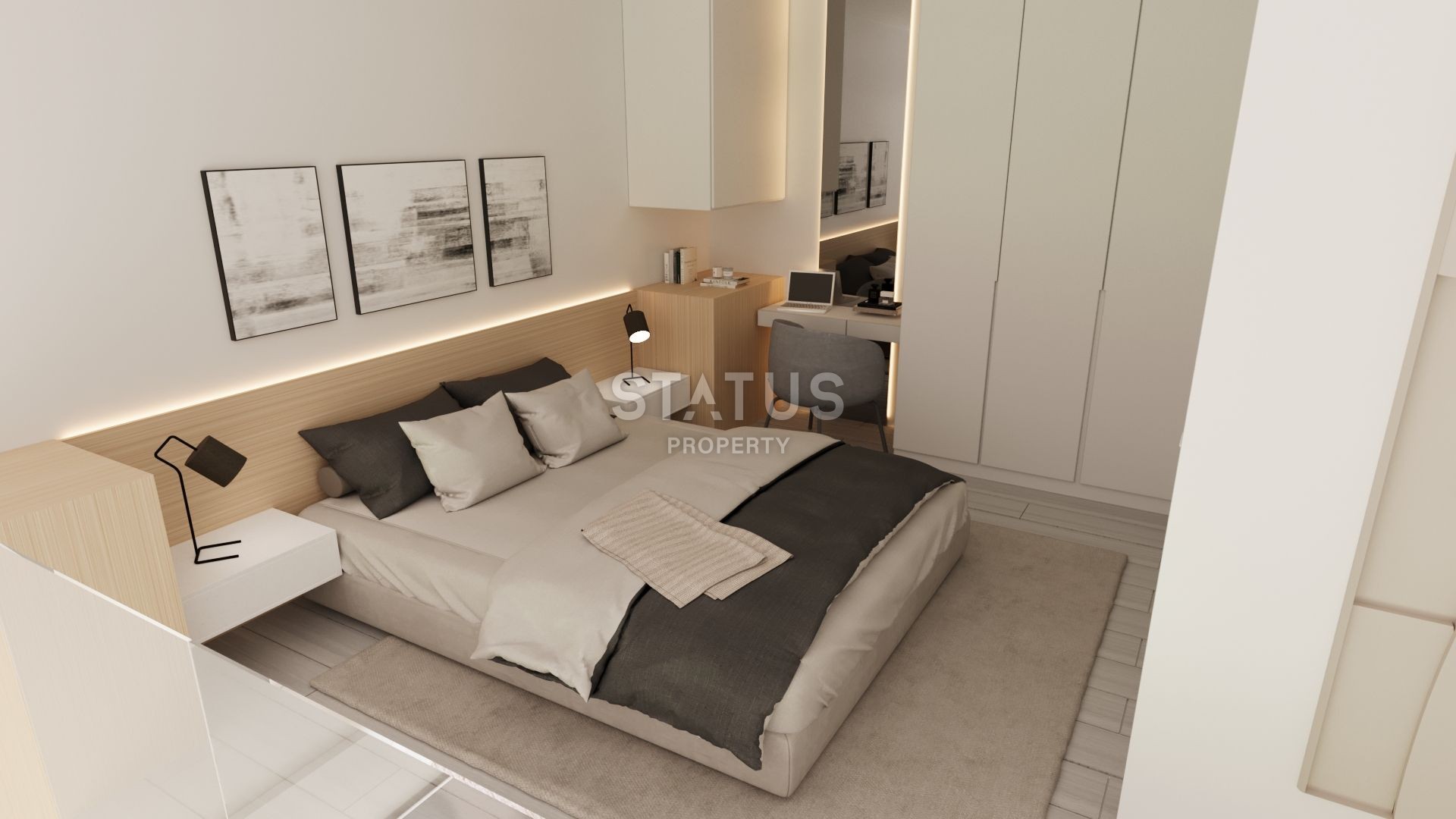 Квартира 1+1 ( 55 м?) Duplex с балконом в новом комплексе в Боазе фото 3