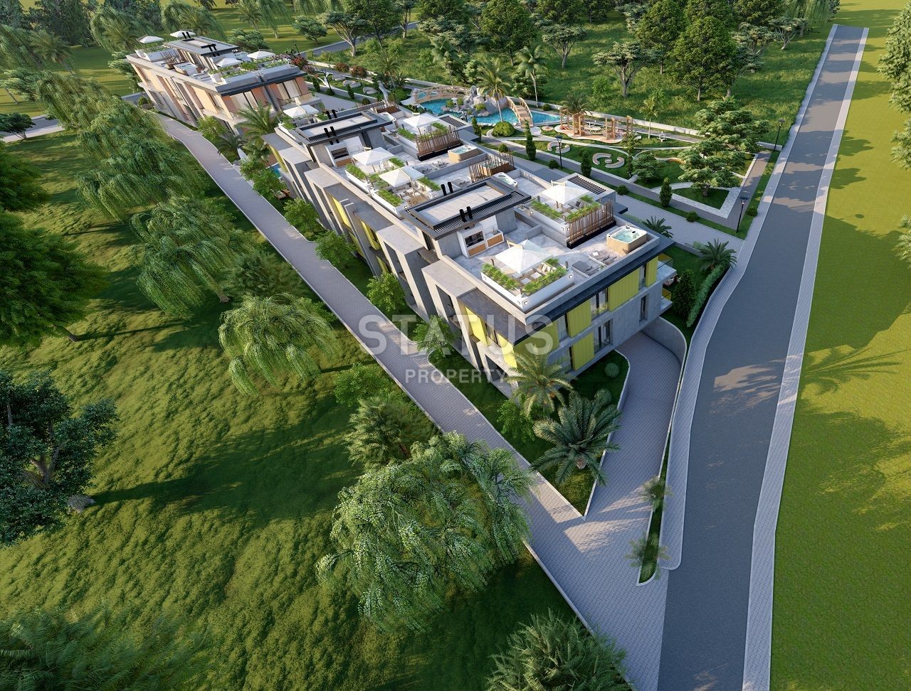 Квартира 2+1 (74 м?) с террасой на крыше в уютном комплексе в Алсанджаке фото 22