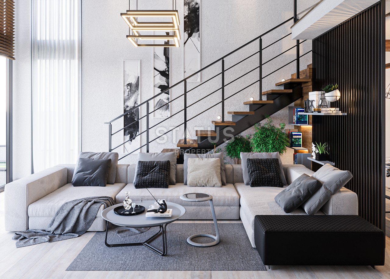 Квартира 2+1 Loft (138 м2 ) с большой террасой в красивом комплексе на берегу моря фото 13