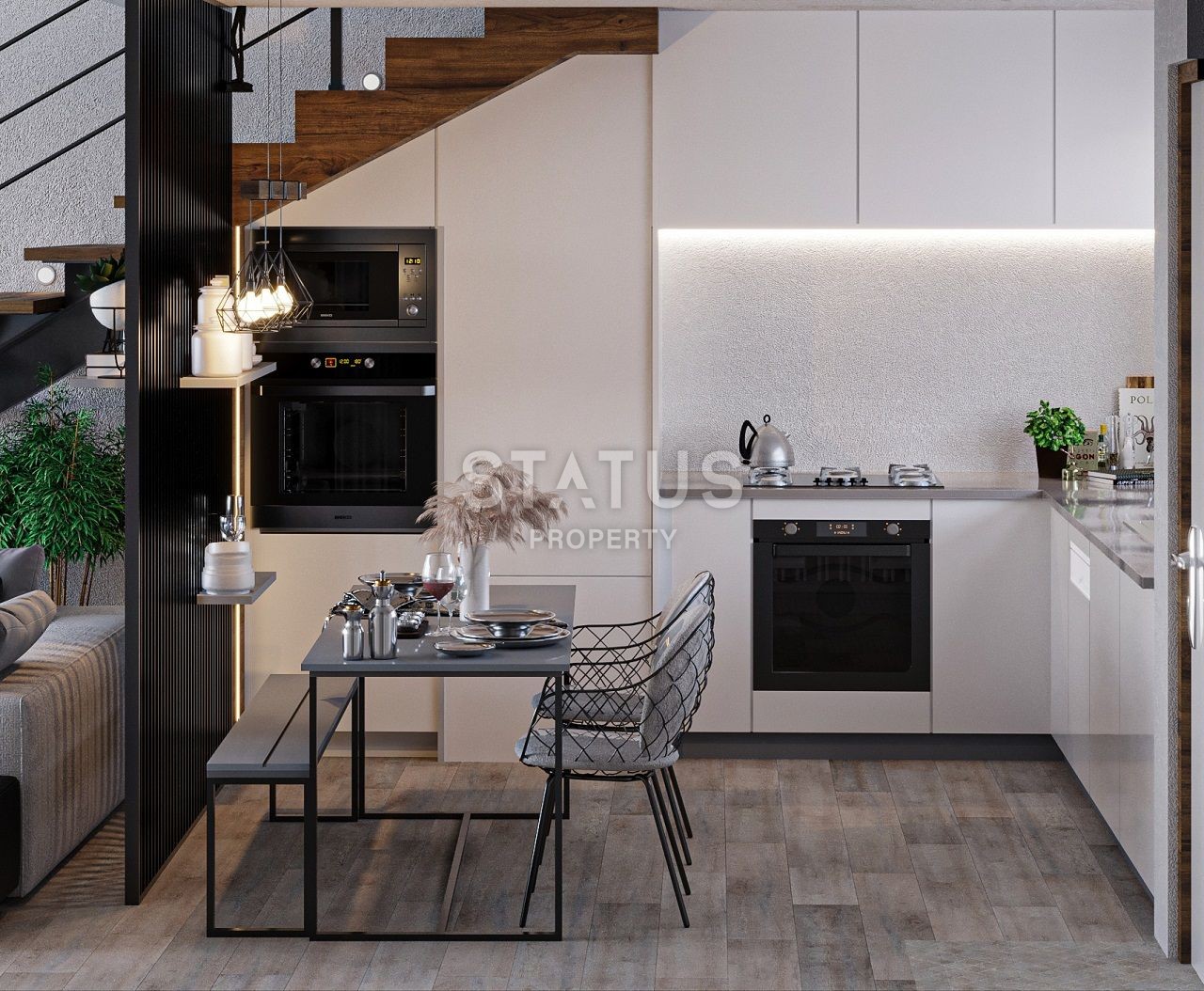 Квартира 2+1 Loft (138 м2 ) с большой террасой в красивом комплексе на берегу моря фото 18