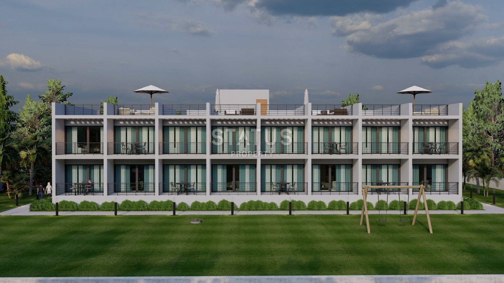 Студия 35 м2 в красивом комплексе в 500 метрах от моря фото 5