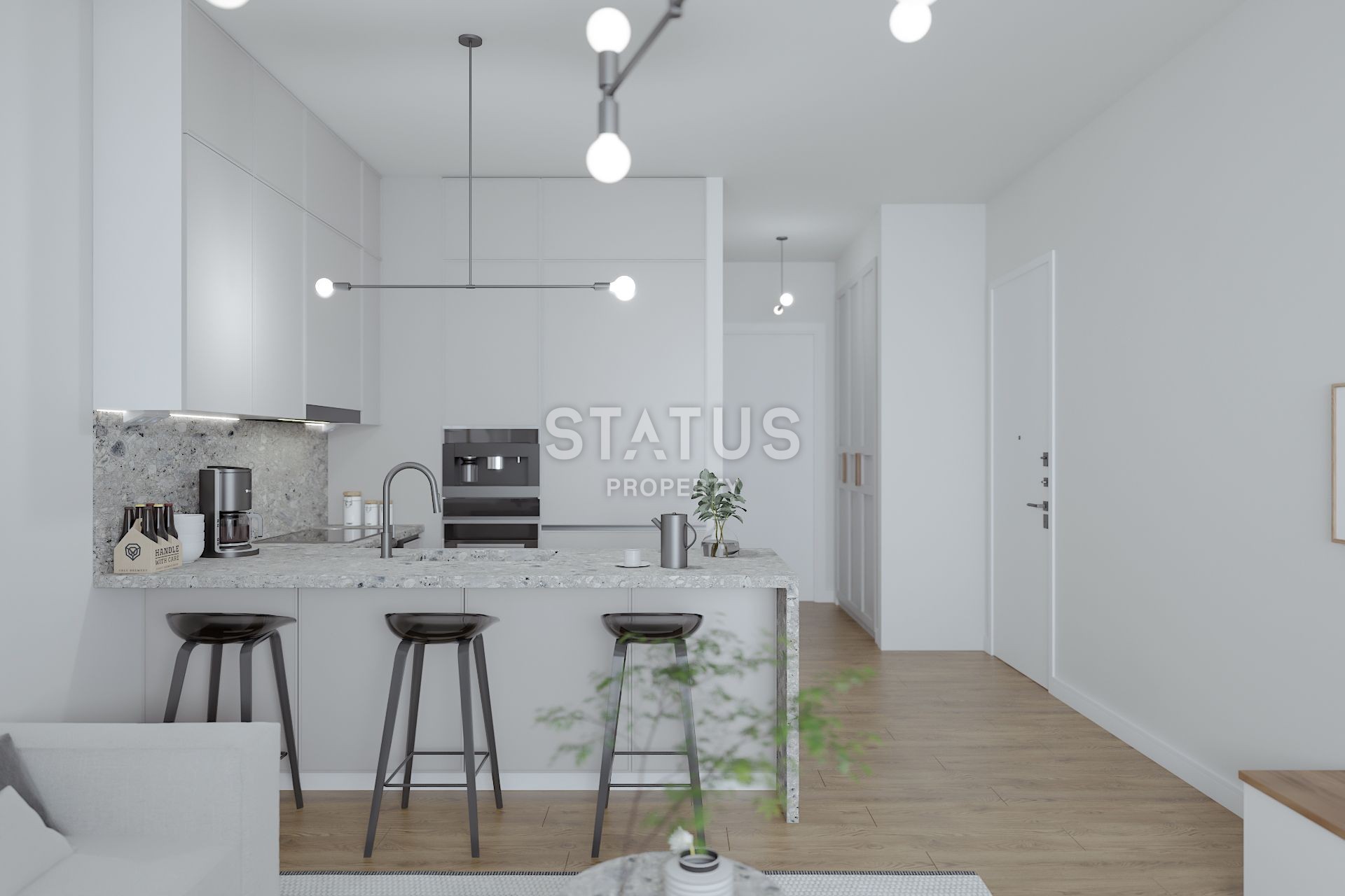 Квартира 1+1 Penthouse 60 м? с двумя террасами в Каршияке фото 2