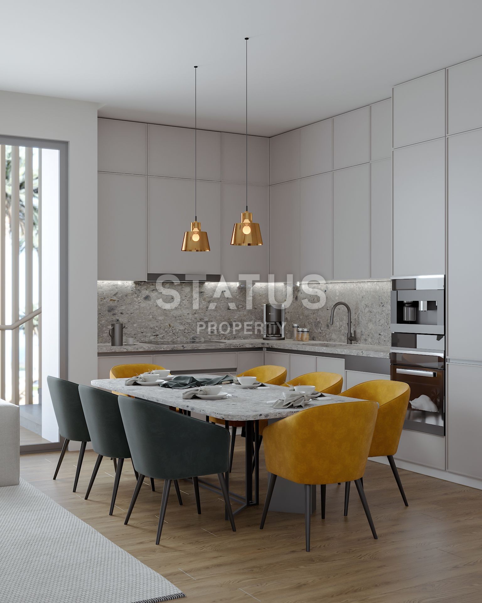 Квартира 2+1Penthouse 80 м? с двумя террасами в Каршияке фото 17