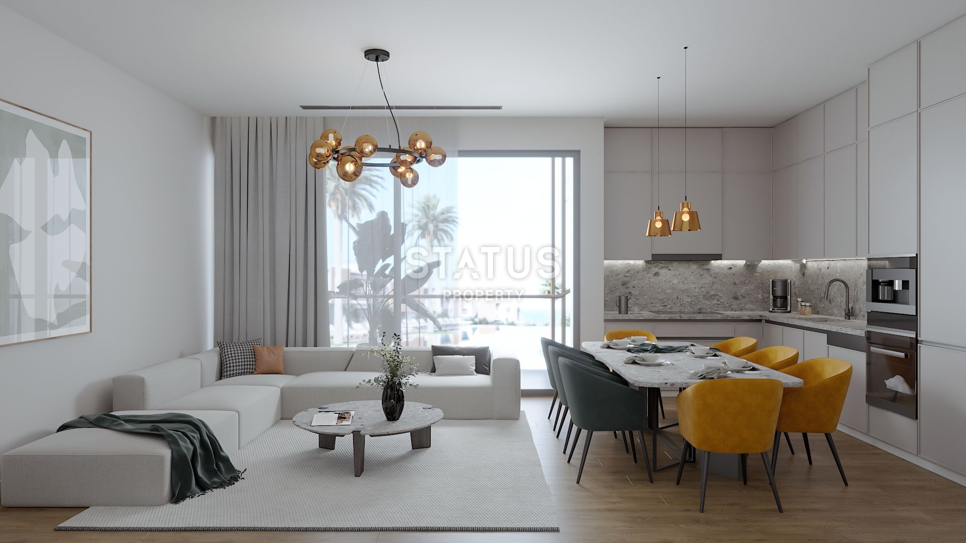 Квартира 2+1Penthouse 80 м? с двумя террасами в Каршияке фото 18