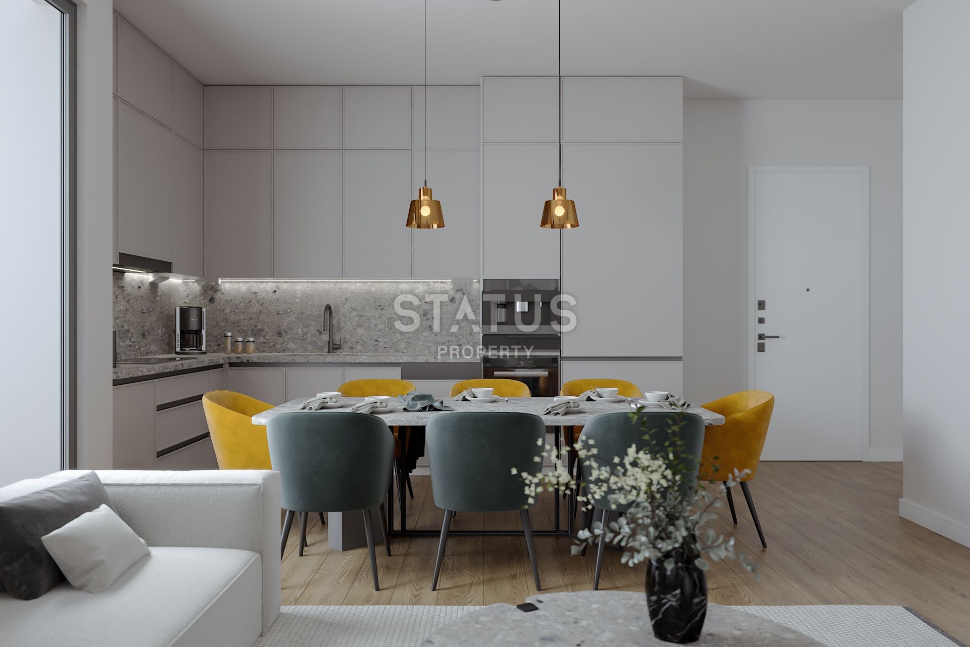 Квартира 2+1Penthouse 80 м? с двумя террасами в Каршияке фото 19