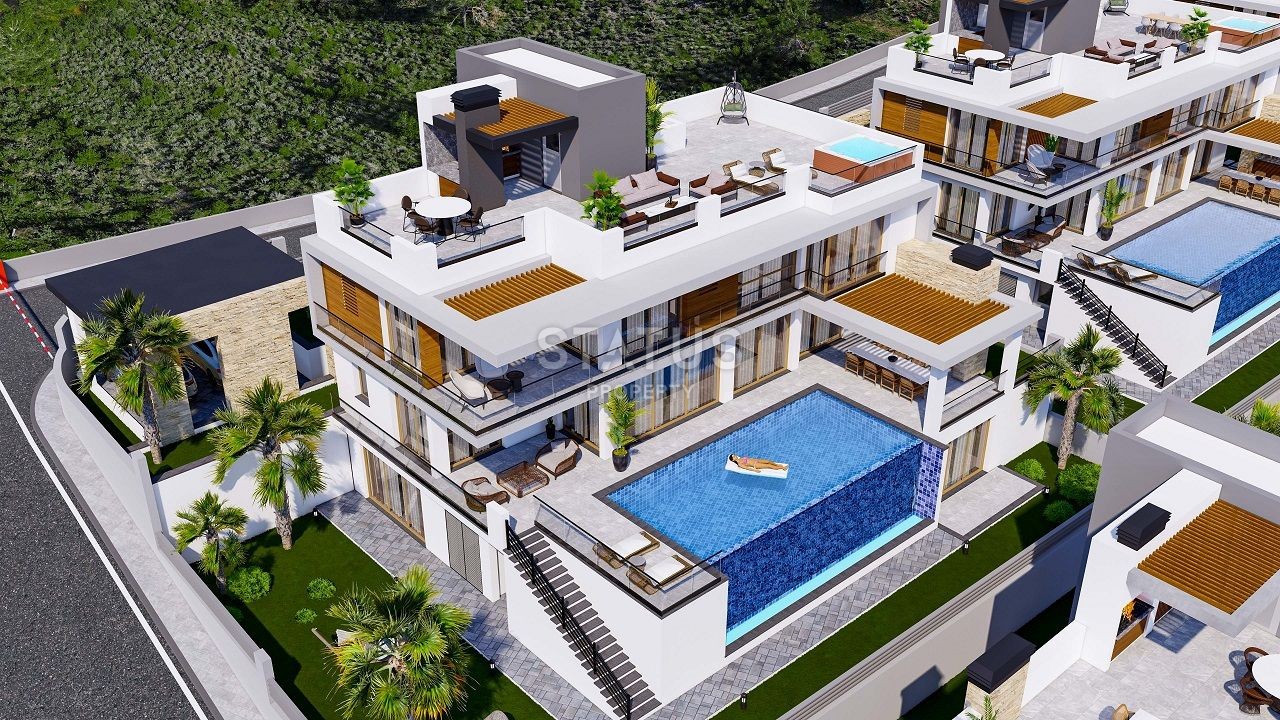 Роскошная вилла 6+2 (507 м?) с бассейном в новом комплексе в Лапте фото 14