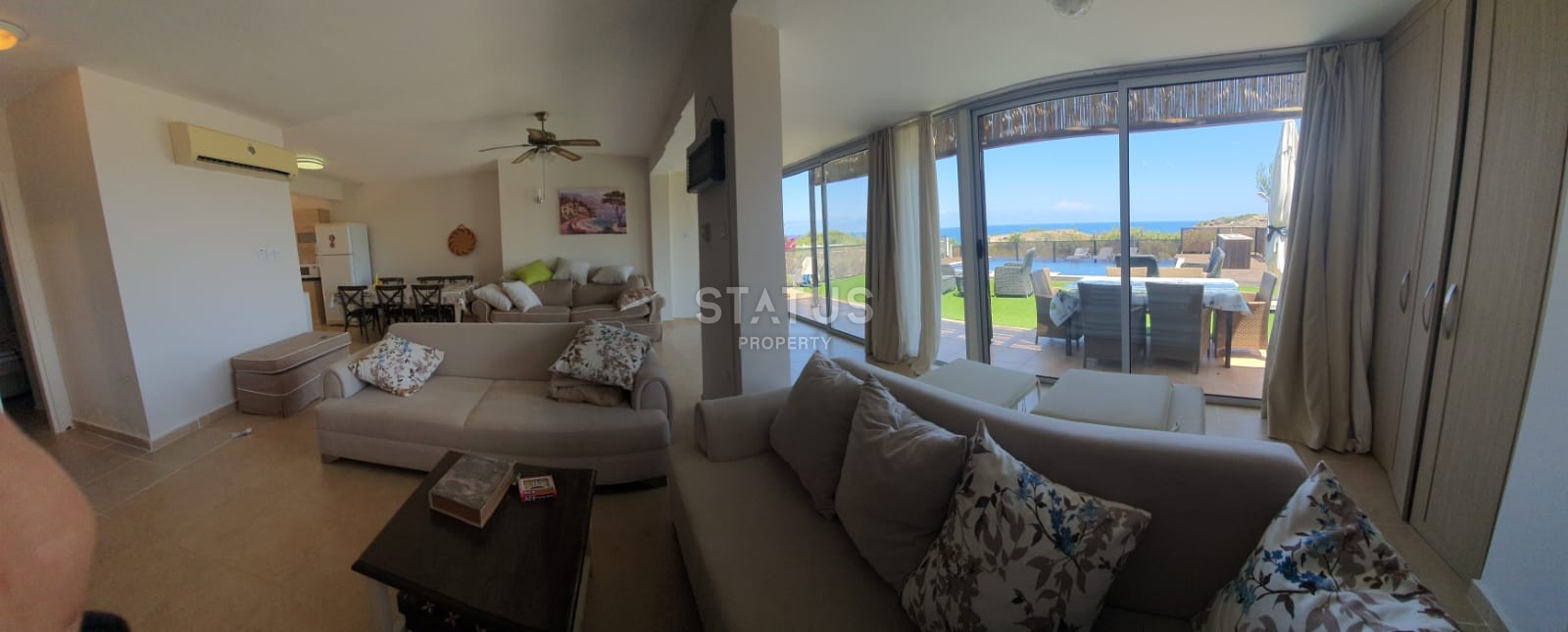 Finished duplex apartment 5+1 (150 m?) with a private pool on the first line from the sea фото 11