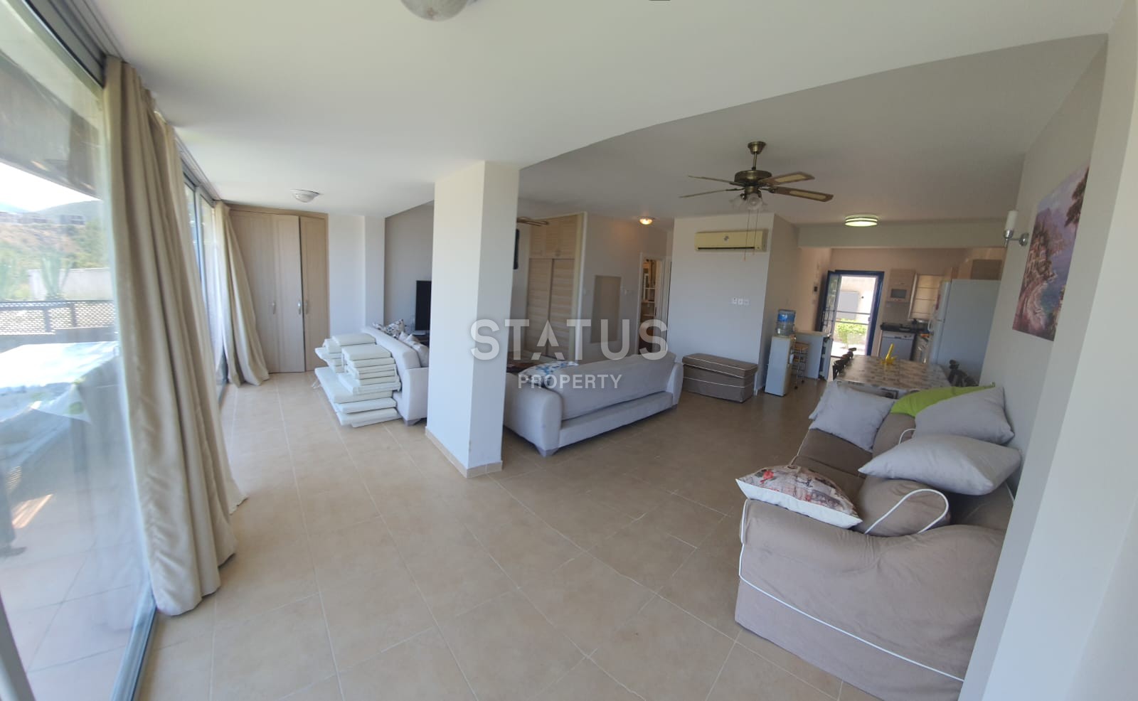 Finished duplex apartment 5+1 (150 m?) with a private pool on the first line from the sea фото 13