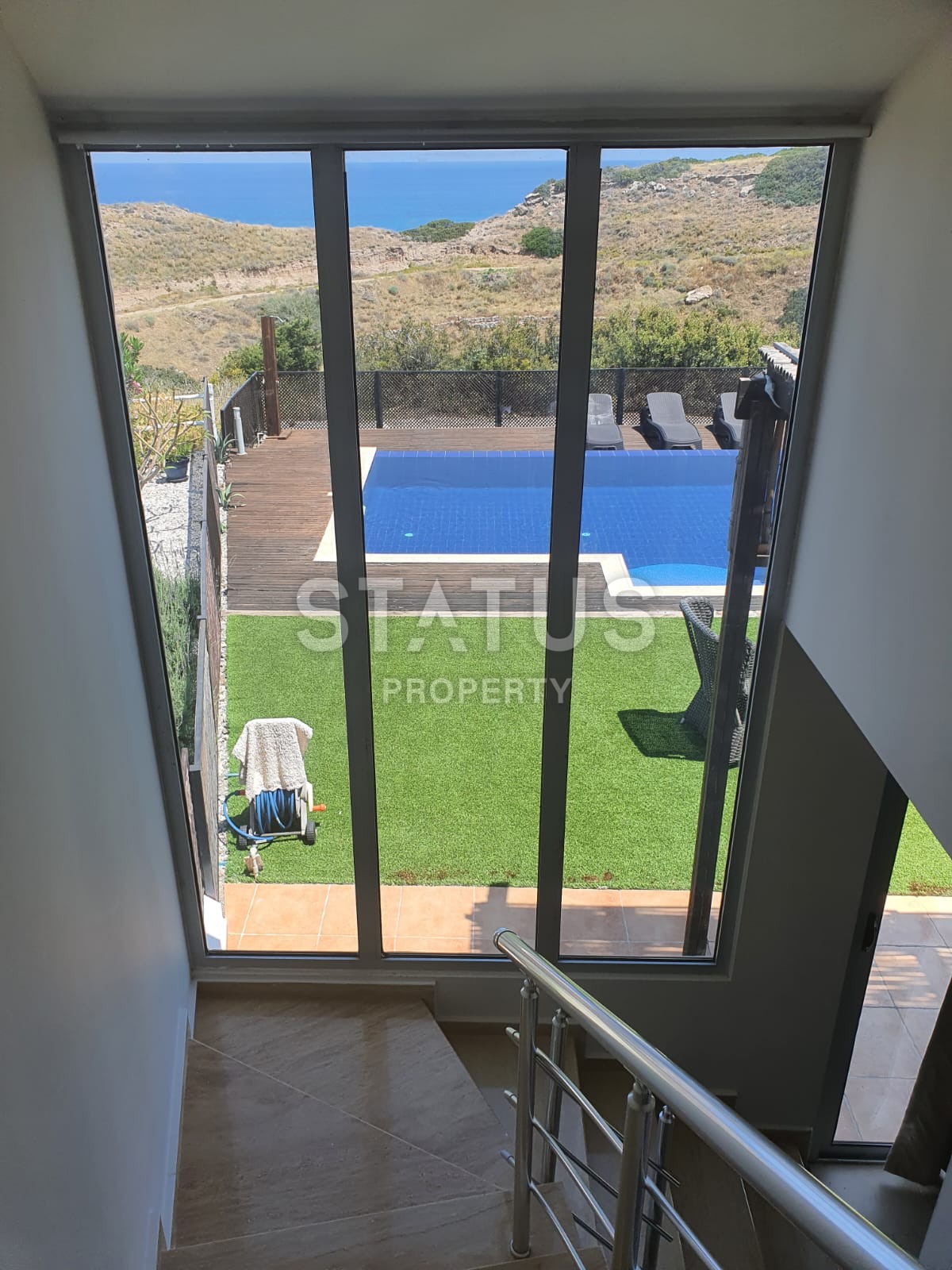 Finished duplex apartment 5+1 (150 m?) with a private pool on the first line from the sea фото 15