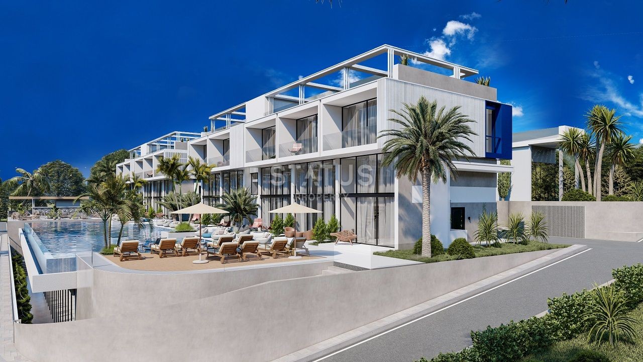 Квартира 1+1 Loft 63 м? c террасой и садом в Татлысу фото 9