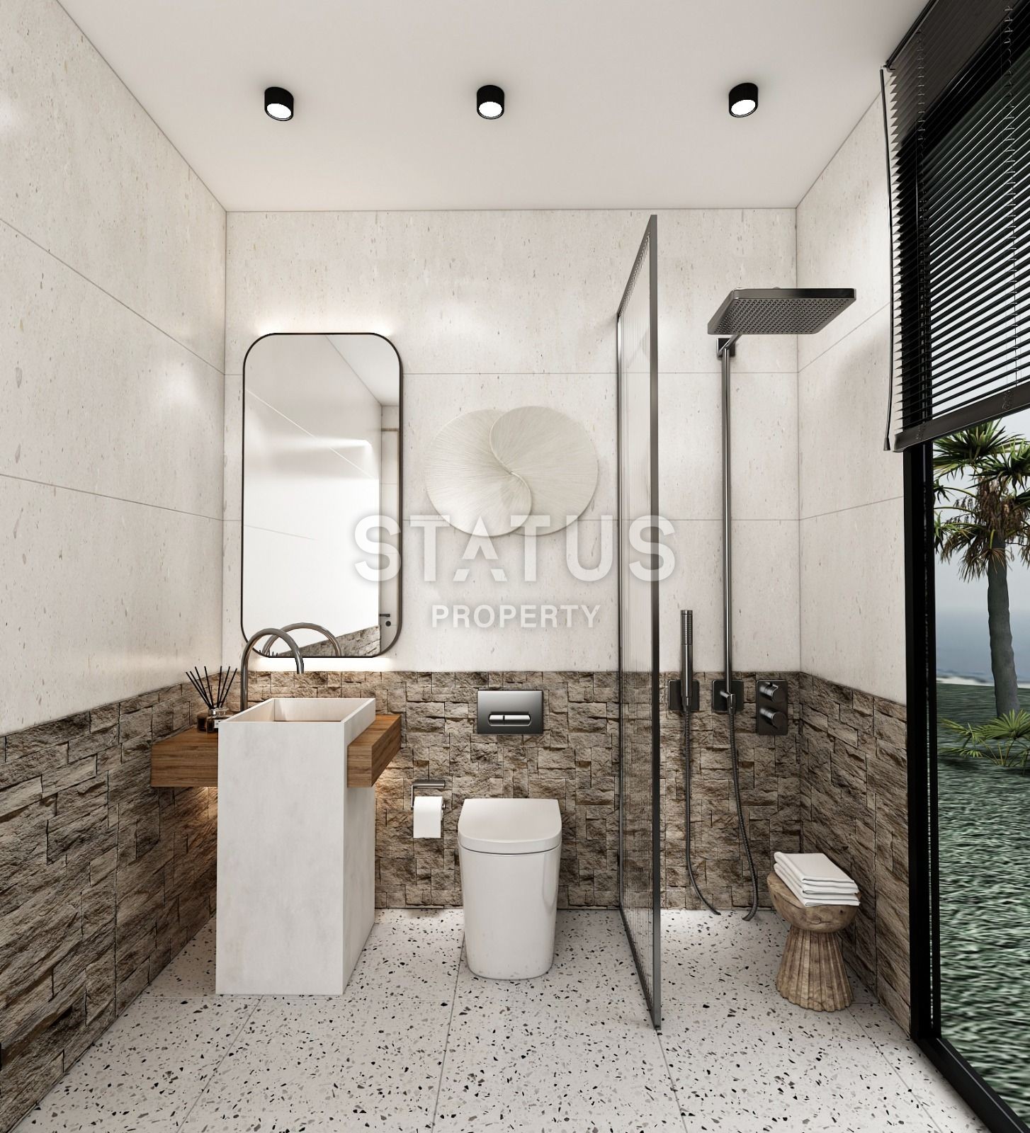 Квартира 1+1 Loft 63 м? c террасой и садом в Татлысу фото 20