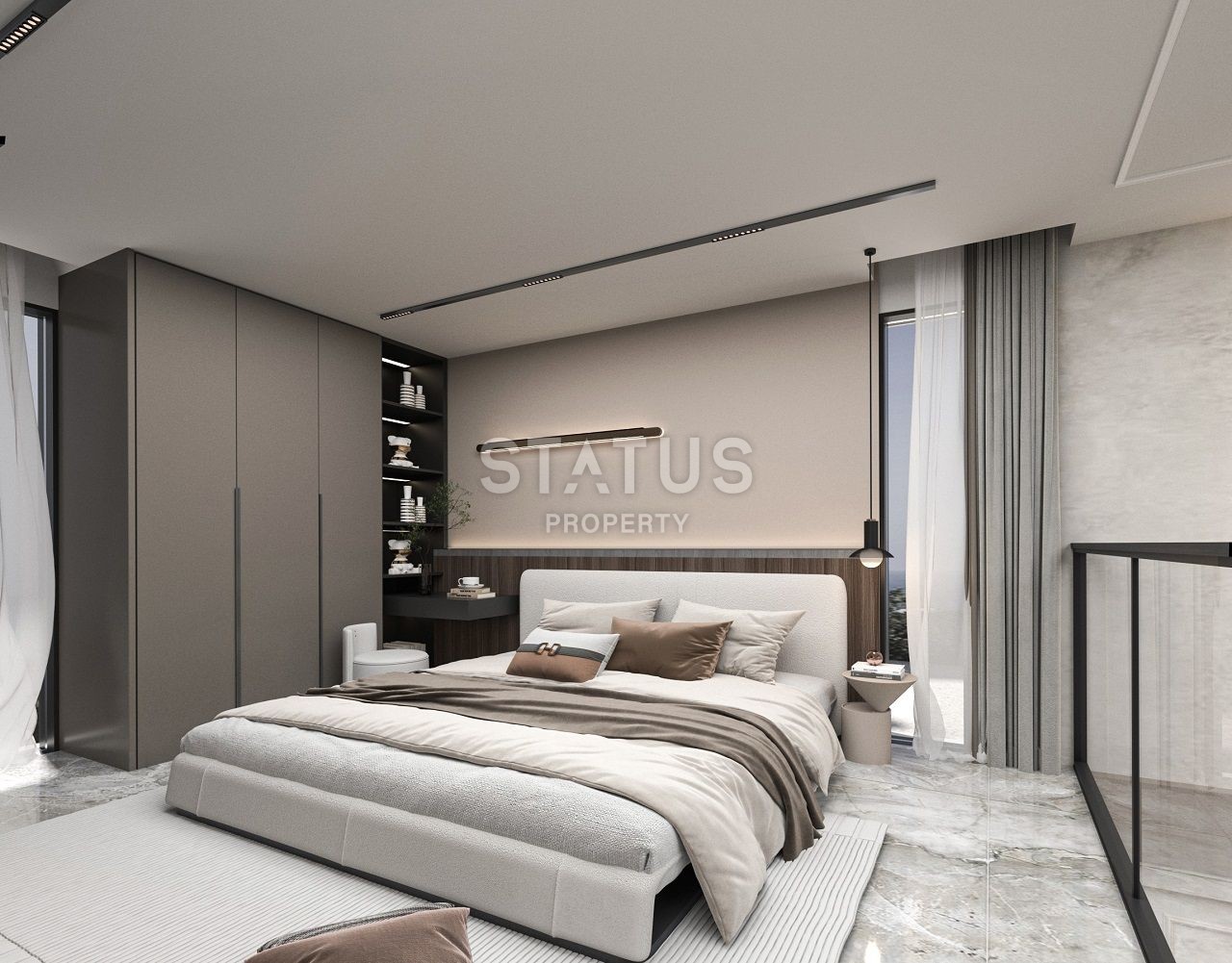 Квартира 1+1 Loft 63 м? c террасой и садом в Татлысу фото 27