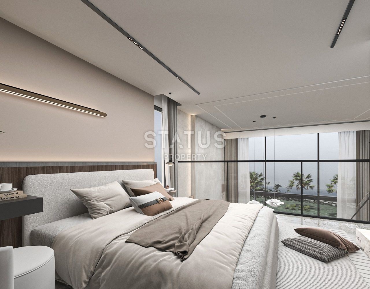 Квартира 1+1 Loft 63 м? c террасой и садом в Татлысу фото 28