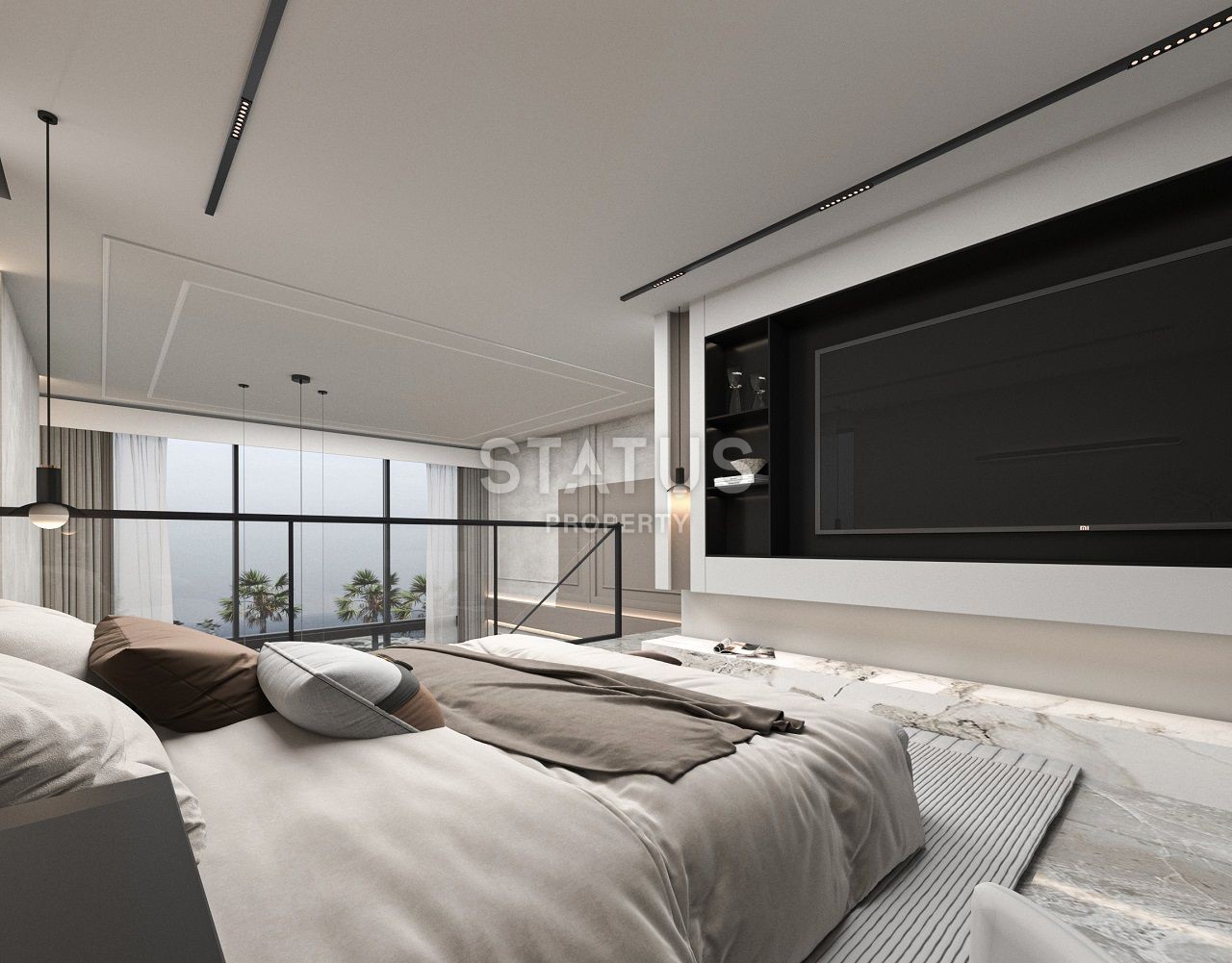 Квартира 1+1 Loft 63 м? c террасой и садом в Татлысу фото 29