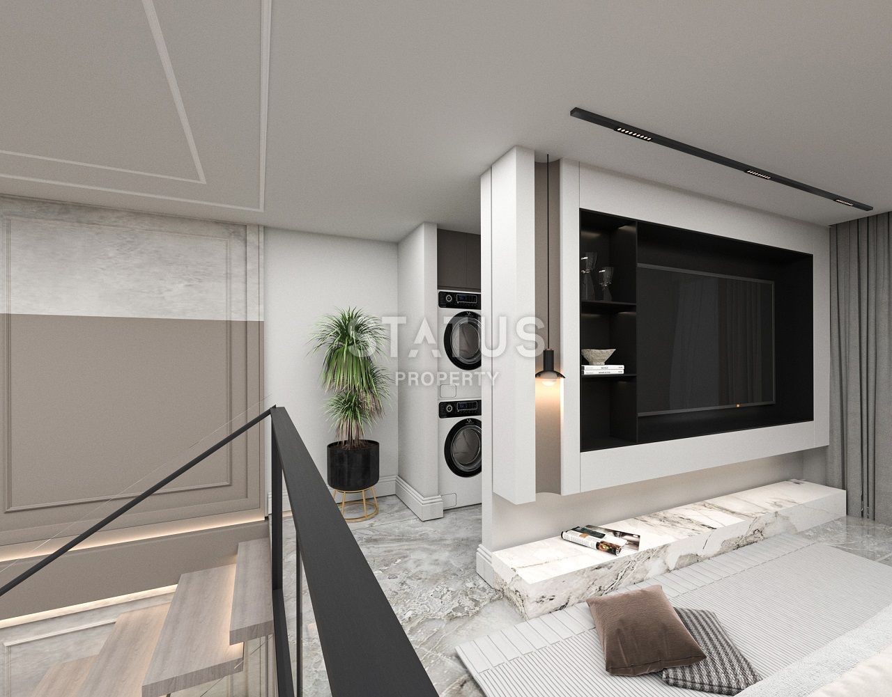 Квартира 1+1 Loft 63 м? c террасой и садом в Татлысу фото 31