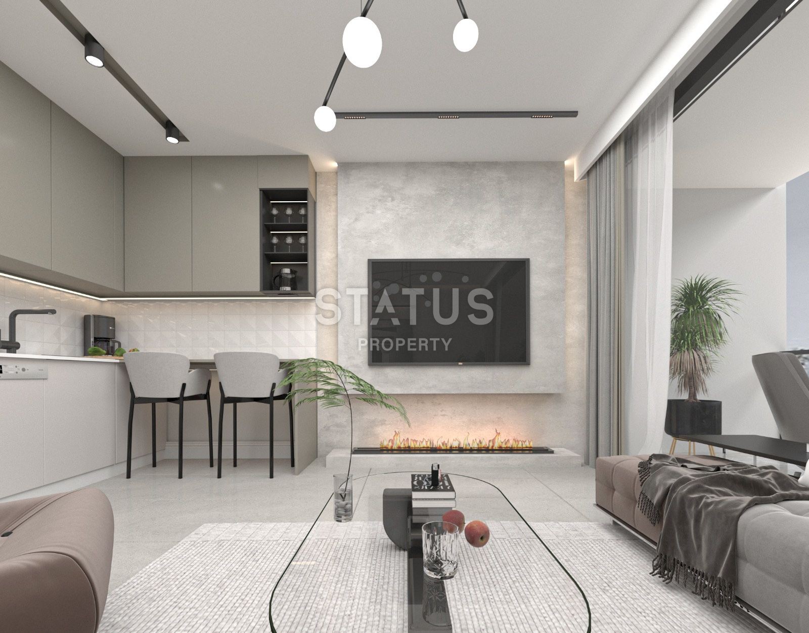 Квартира 1+1 Penthouse 48 м? c террасой  в Татлысу фото 20