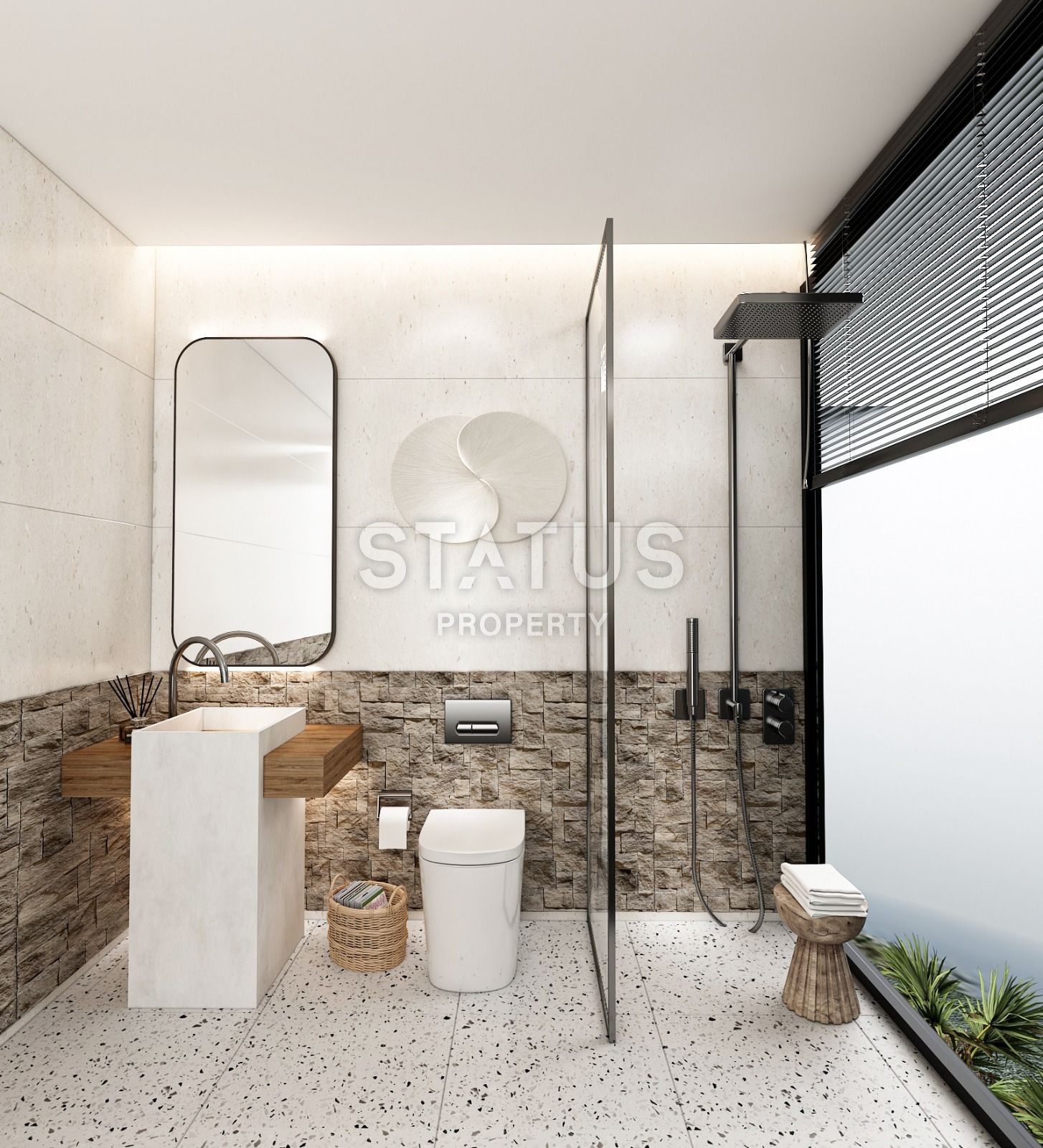 Квартира 1+1 Penthouse 48 м? c террасой  в Татлысу фото 22