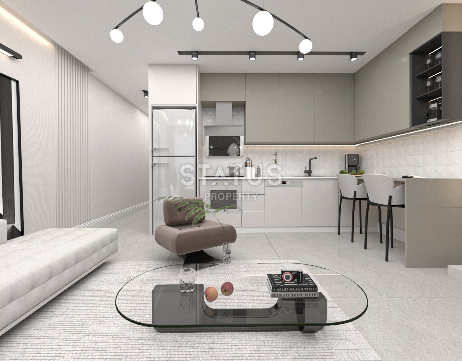 Квартира 1+1 Penthouse 48 м? c террасой  в Татлысу фото 25