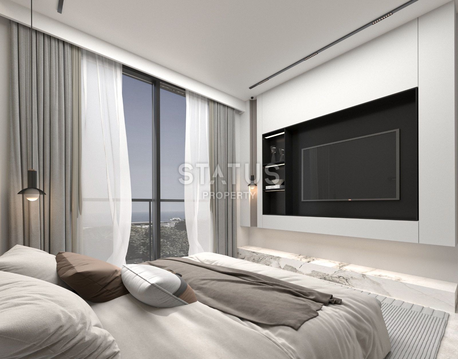 Квартира 1+1 Penthouse 48 м? c террасой  в Татлысу фото 28