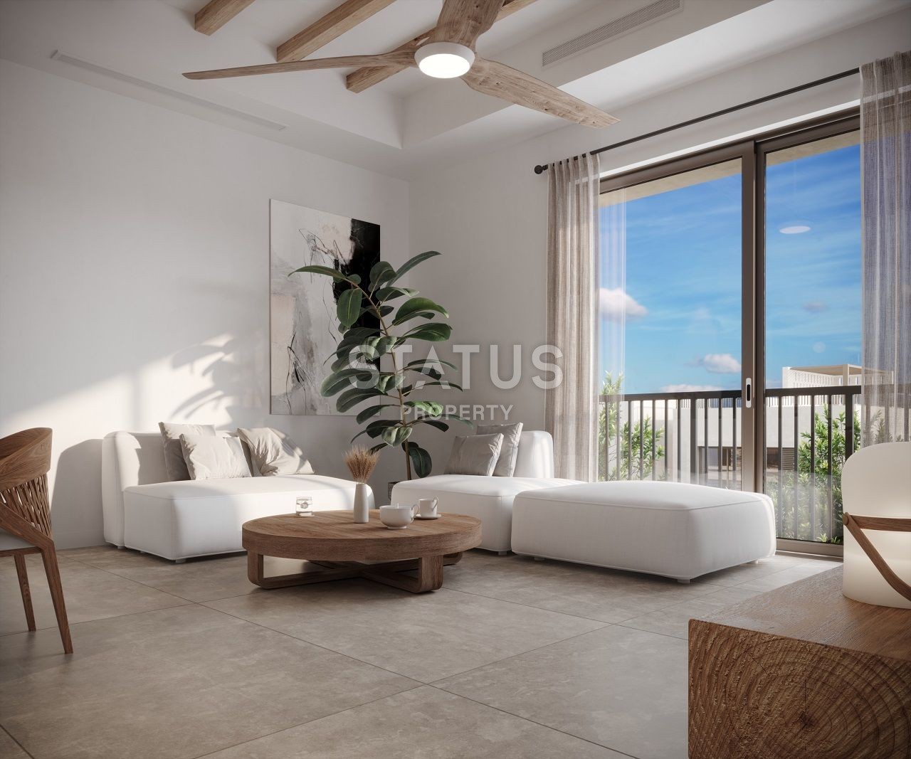 Двухкомнатная квартира 79 м? с садом 33 м? в новом комплексе в Алсанджаке фото 14