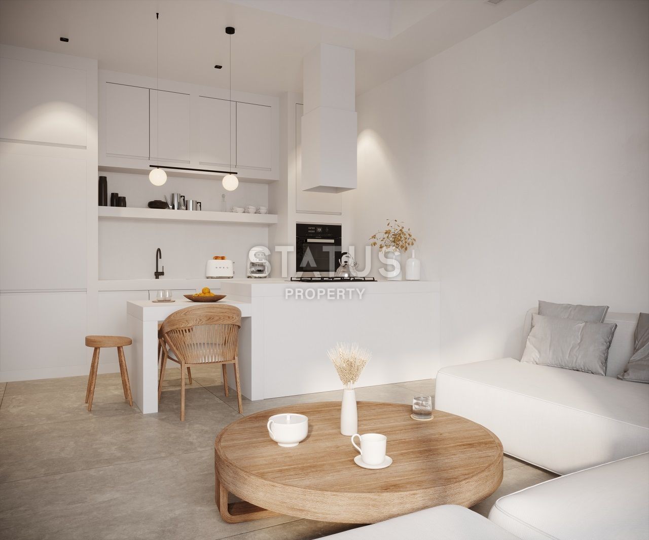 Двухкомнатная квартира 79 м? с садом 33 м? в новом комплексе в Алсанджаке фото 17