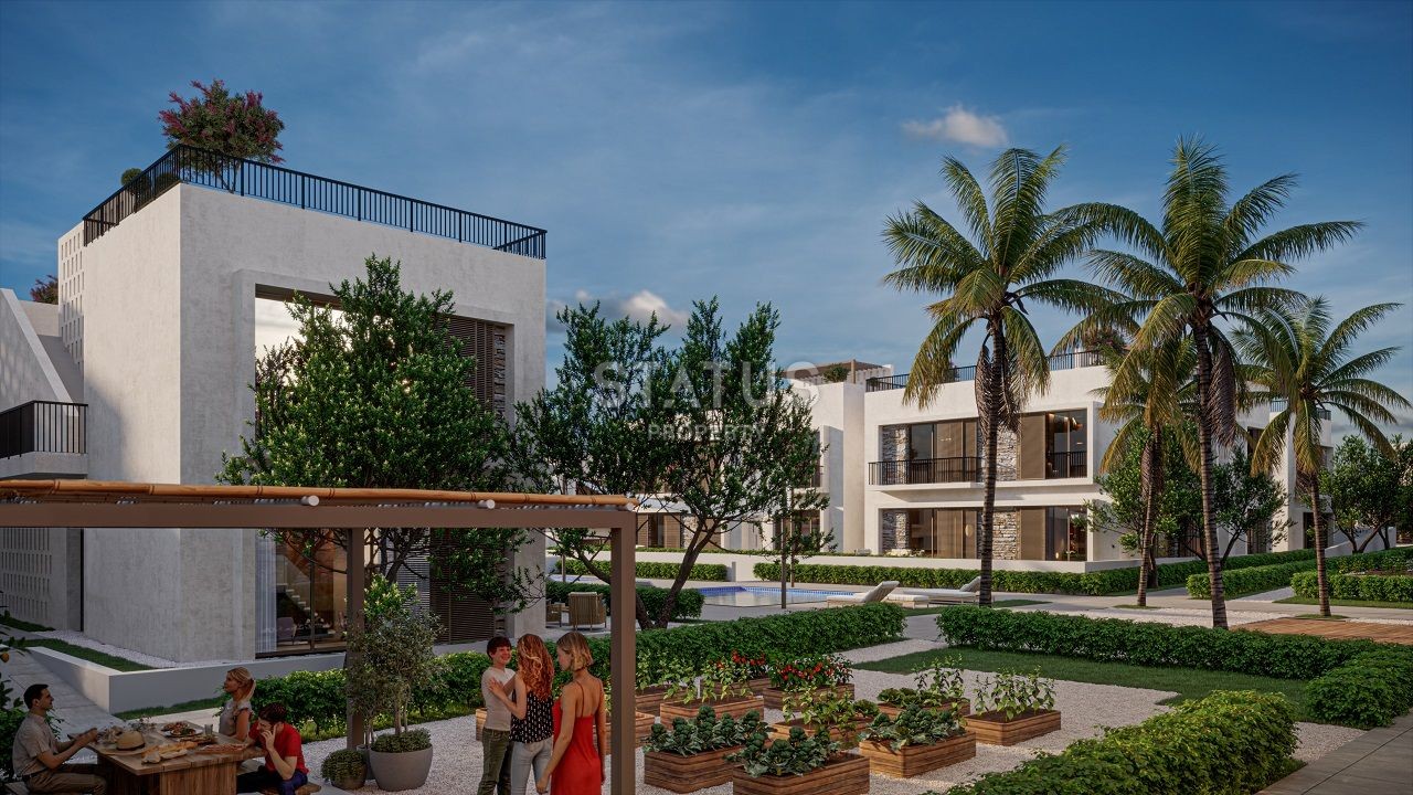 Вилла 4+1 (288 м?) с бассейном и садом в новом комплексе в Алсанджаке фото 4