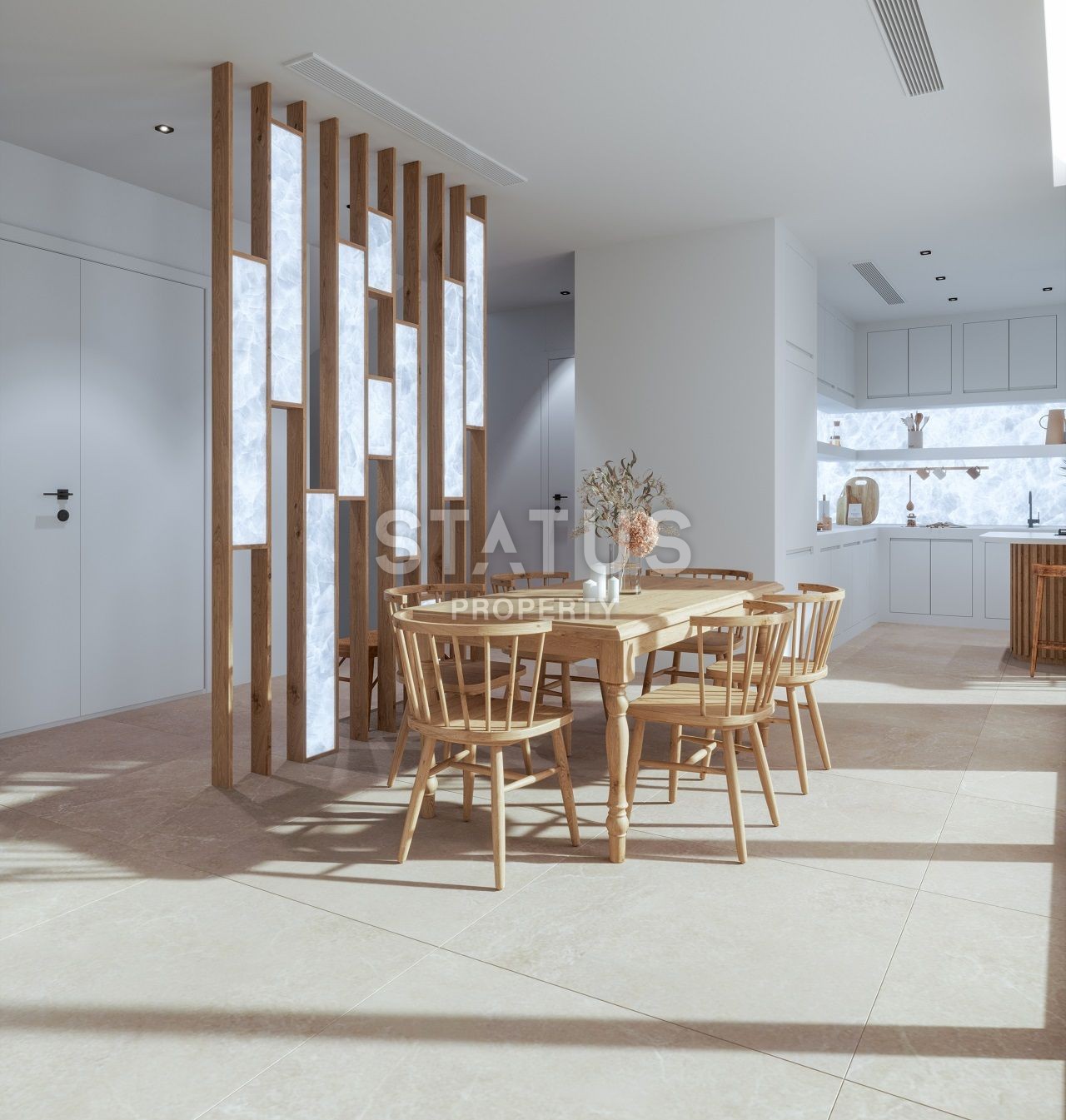 Вилла 4+1 (288 м?) с бассейном и садом в новом комплексе в Алсанджаке фото 10