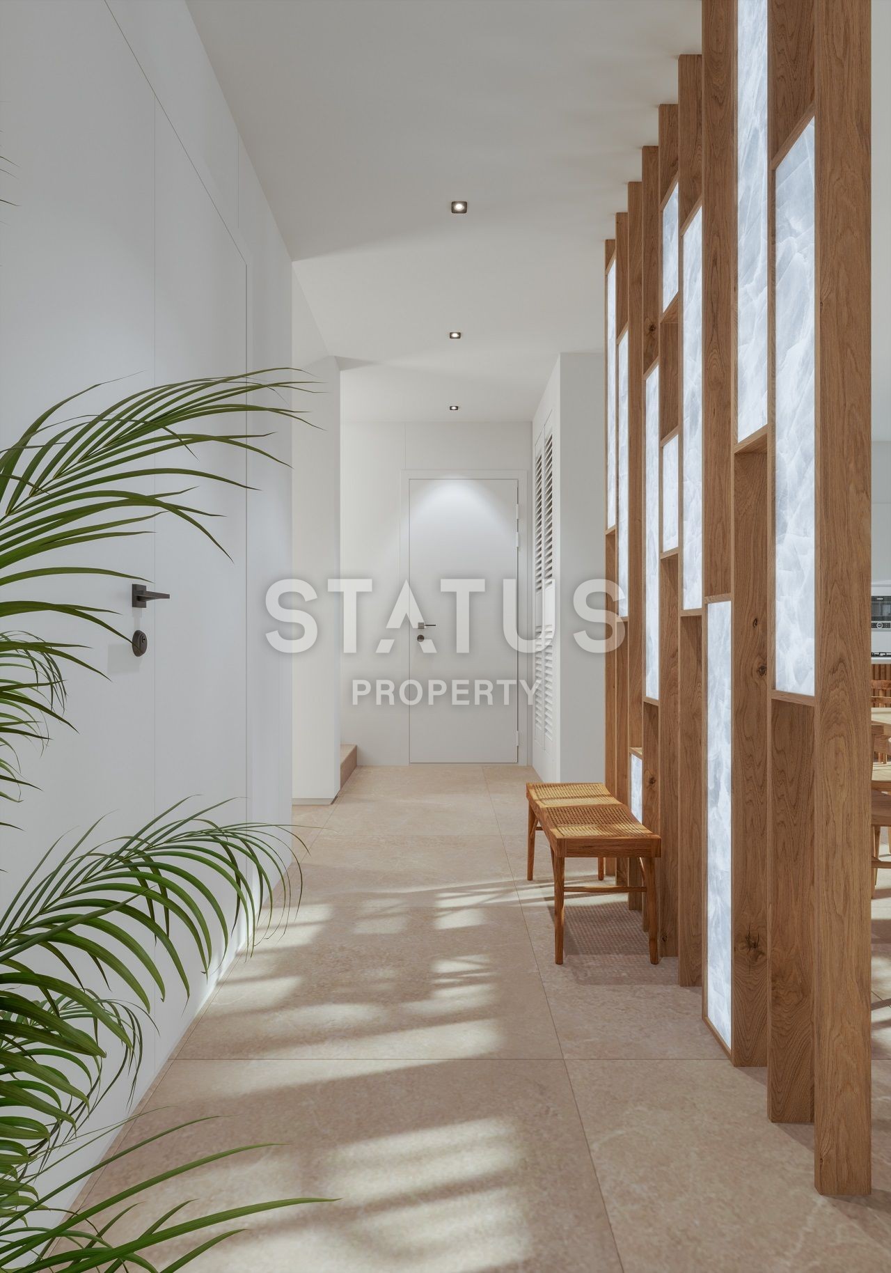 Вилла 4+1 (288 м?) с бассейном и садом в новом комплексе в Алсанджаке фото 12