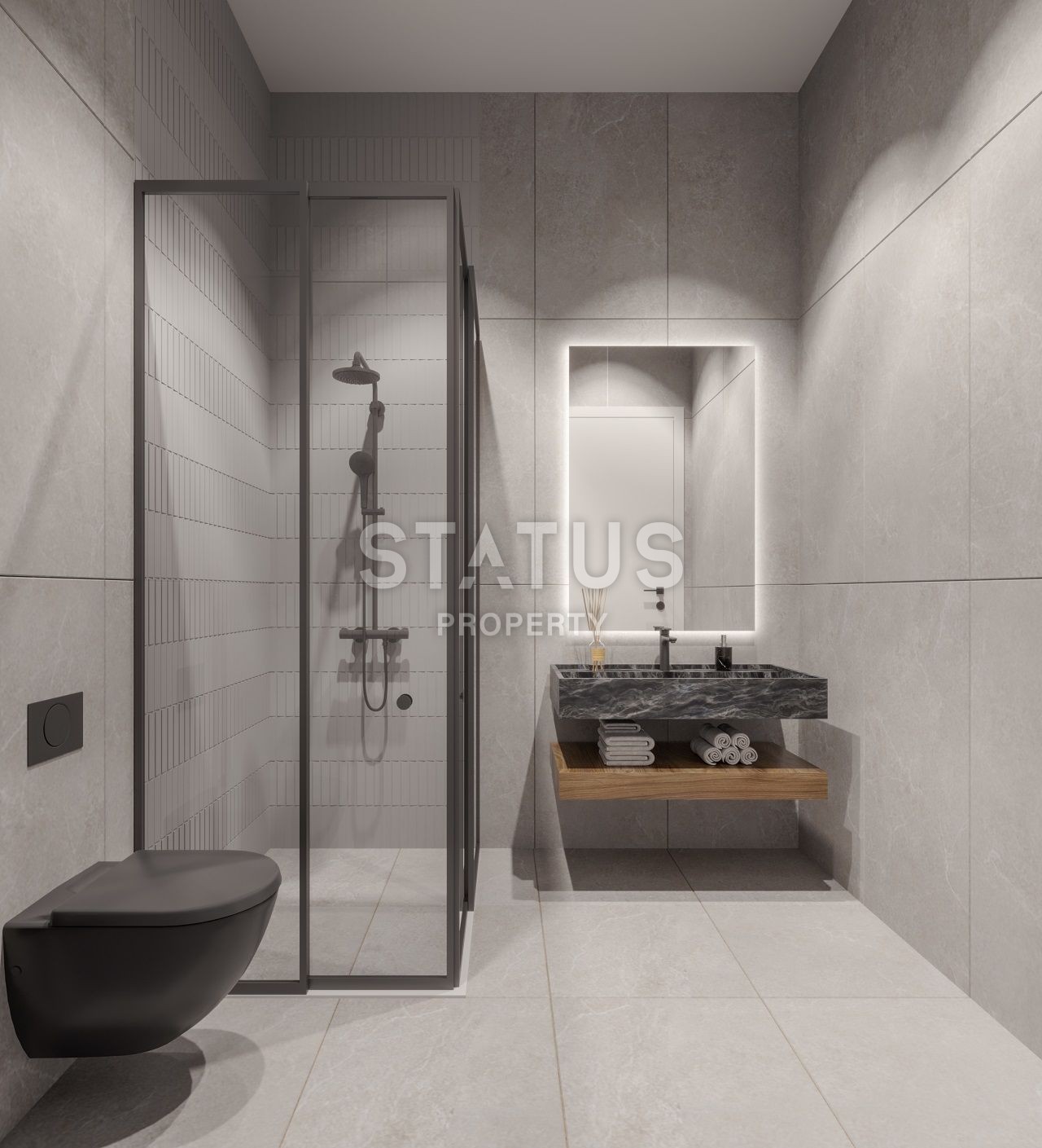 Вилла 4+1 (288 м?) с бассейном и садом в новом комплексе в Алсанджаке фото 17