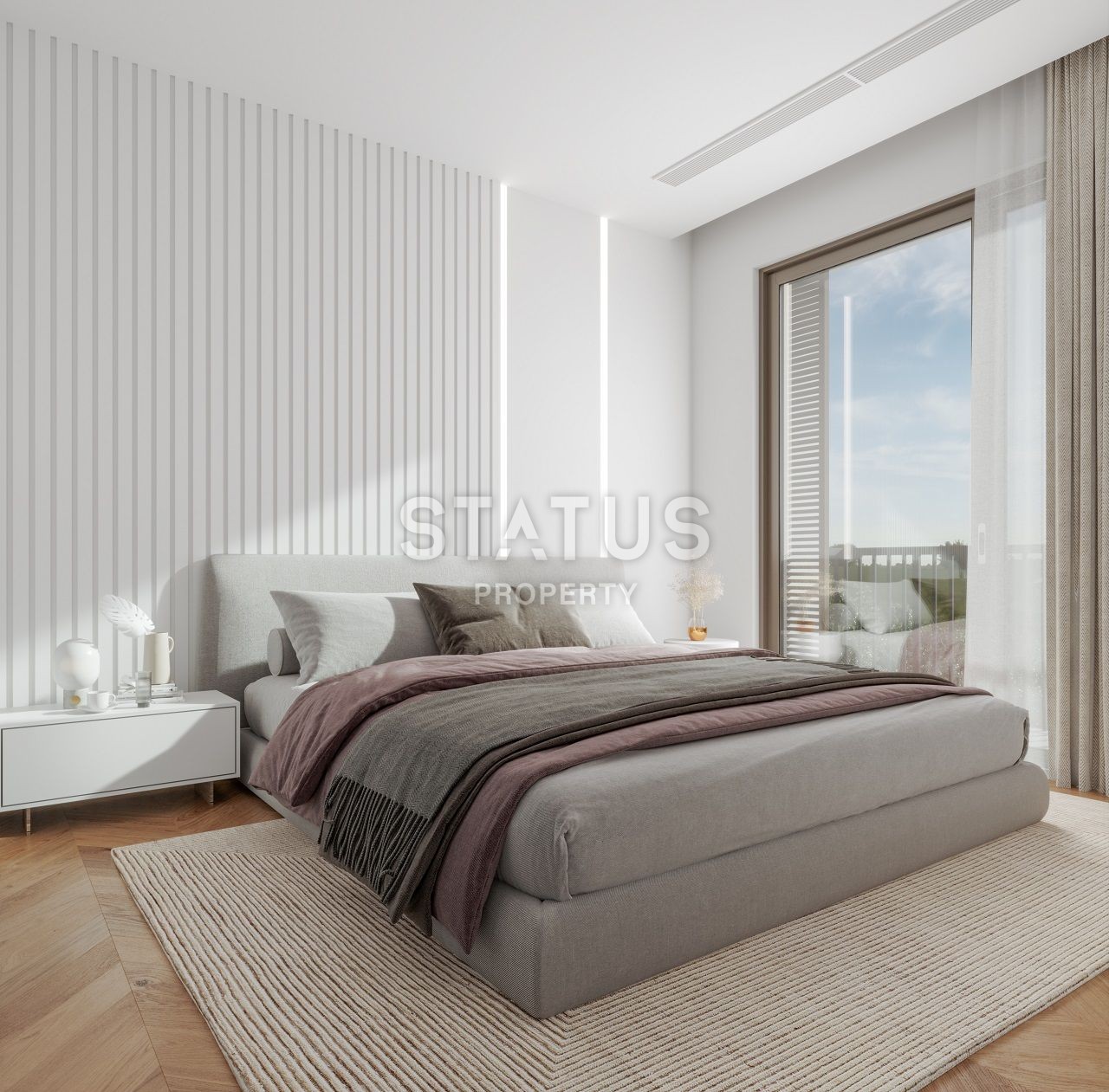 Вилла 4+1 (288 м?) с бассейном и садом в новом комплексе в Алсанджаке фото 18